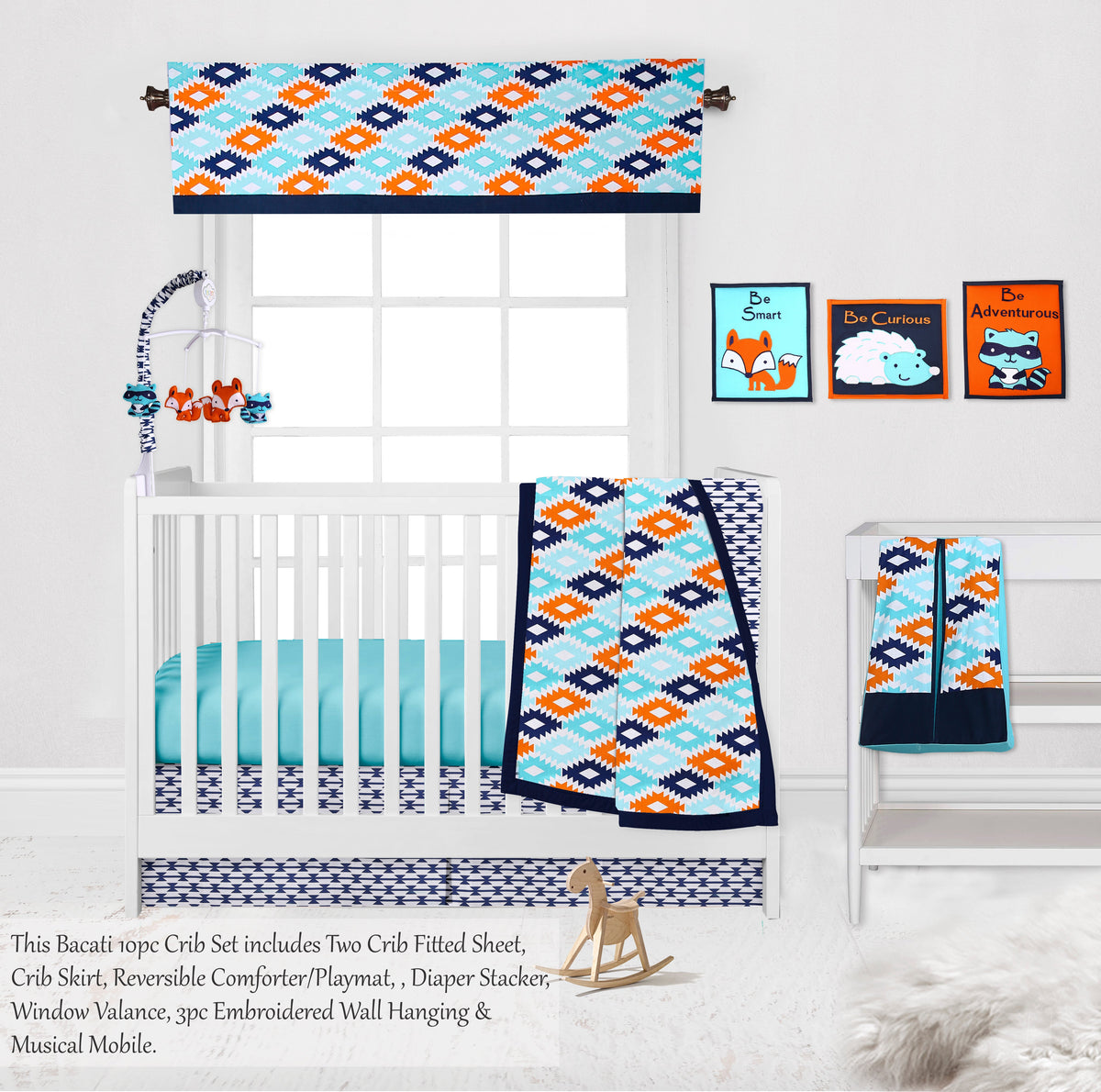 Aztec tribal baby discount bedding