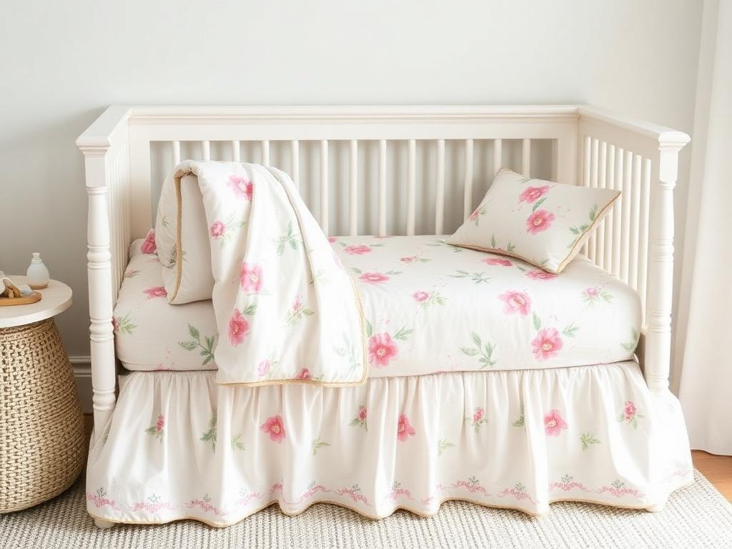 Cotton Percale Crib Bedding Sets