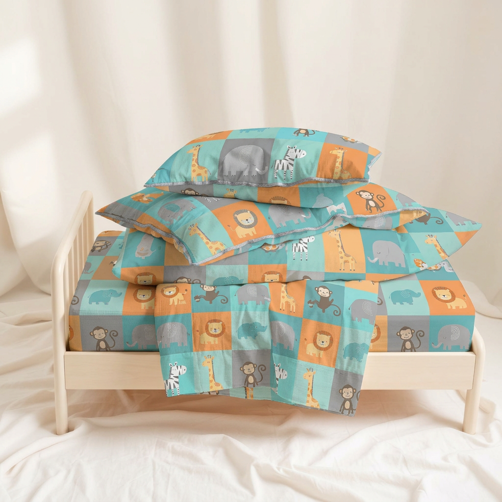 Cotton Muslin Toddler Bedding Sets