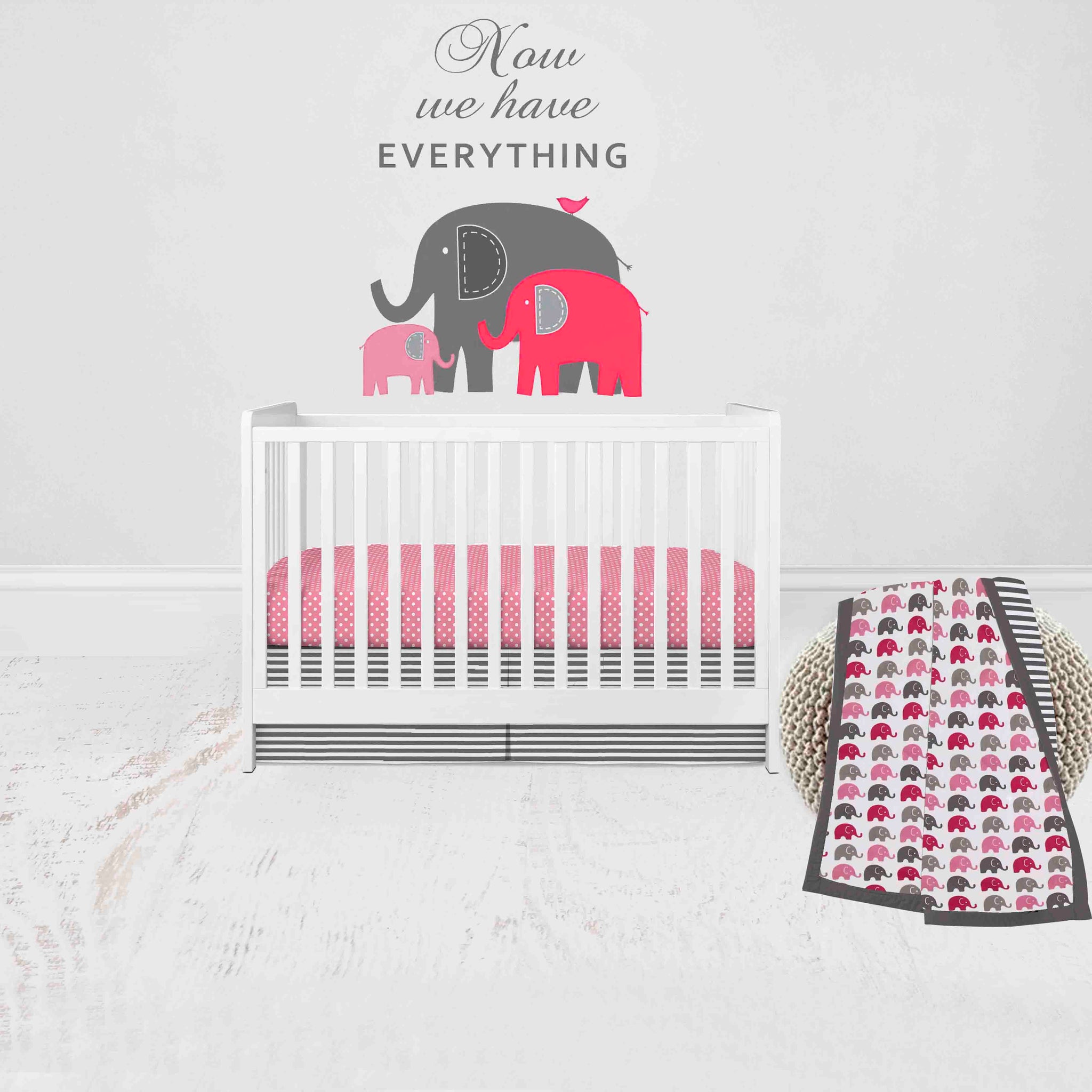 Bacati elephant crib bedding best sale