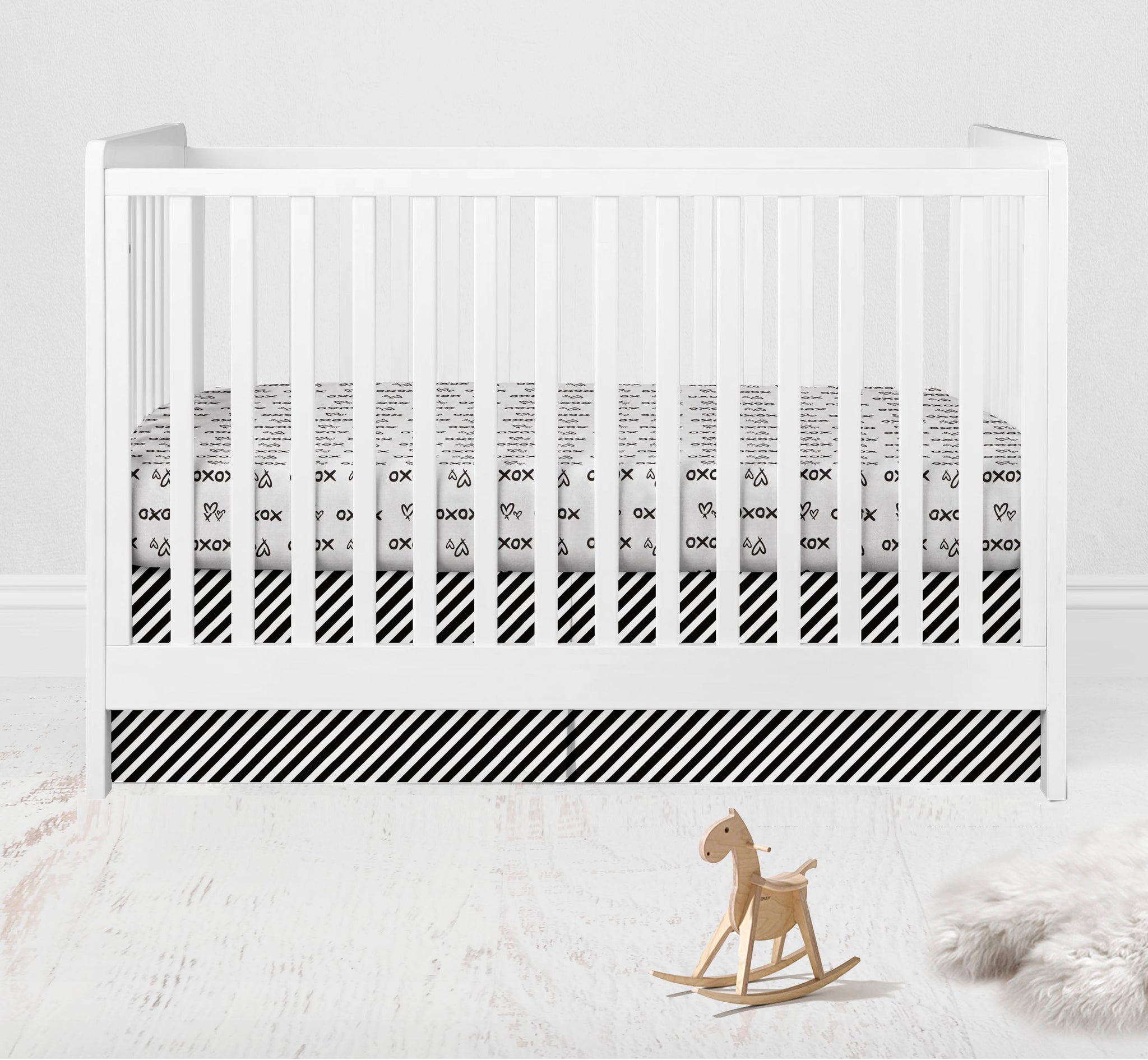 Black and gold crib bedding sets online