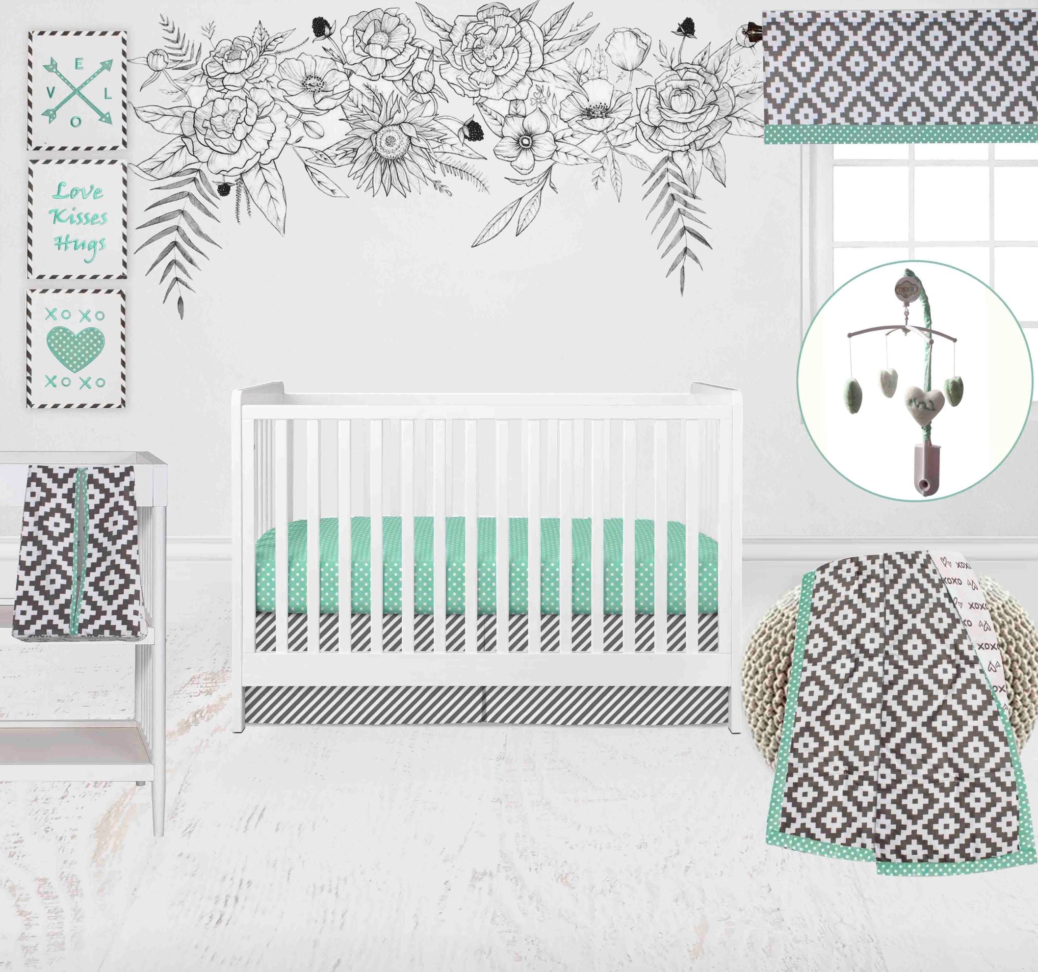 Mint 2024 nursery bedding